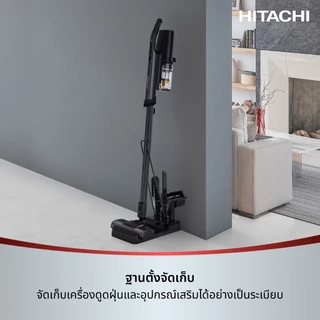 Hitachi ฮิตาชิ เครื่องดูดฝุ่น 120 Airwatts 0.35 ลิตร ชนิดไร้สาย รุ่น PV-XL2QGGCTH สีกราไฟท์เกรย์