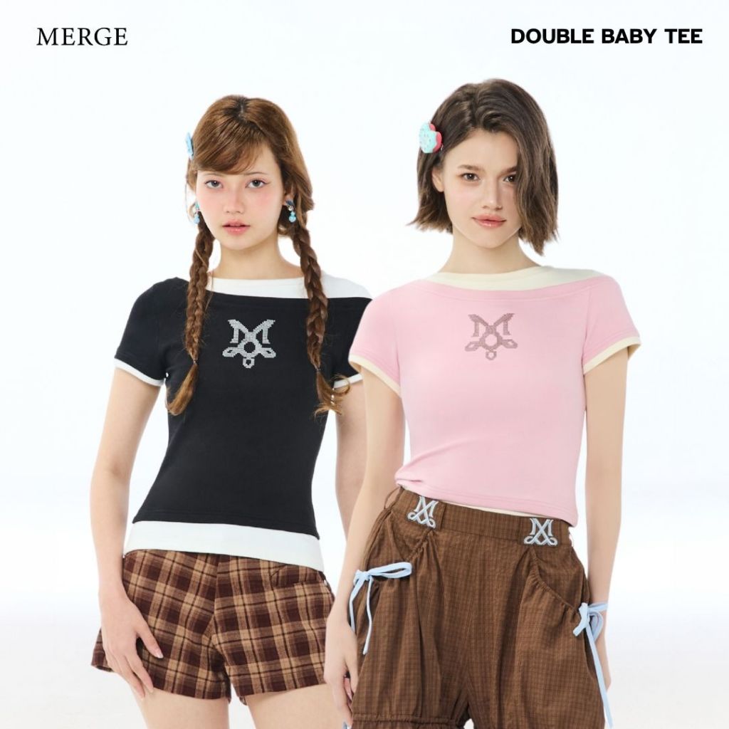 Merge Official - Double Baby Tee (พร้อมส่ง)