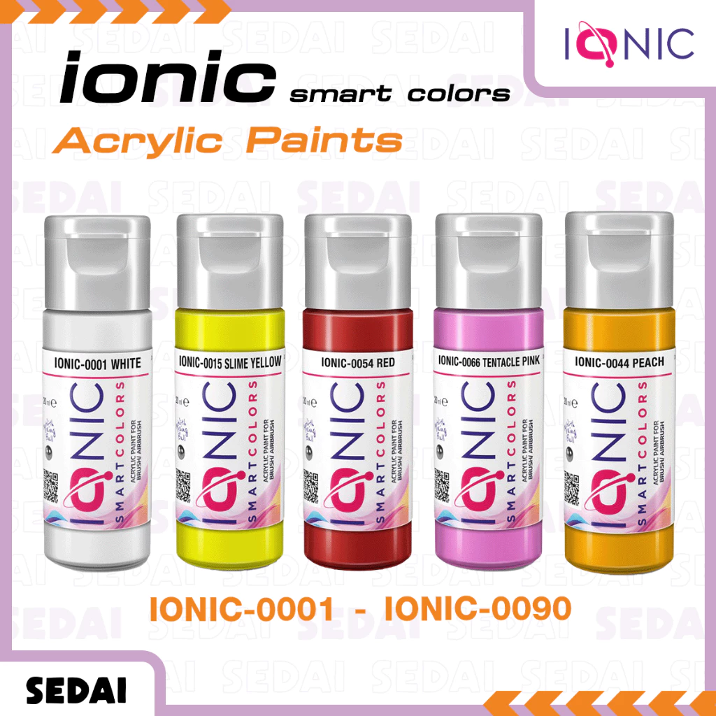 [ ส่งฟรี 🔥 ] [ IONIC-0001 - IONIC-0090 ] IONIC SMART COLORS ACRYLIC PAINTS สีอะคลิลิกจากประเทศสเปน สีเพ้นท์โมเดล