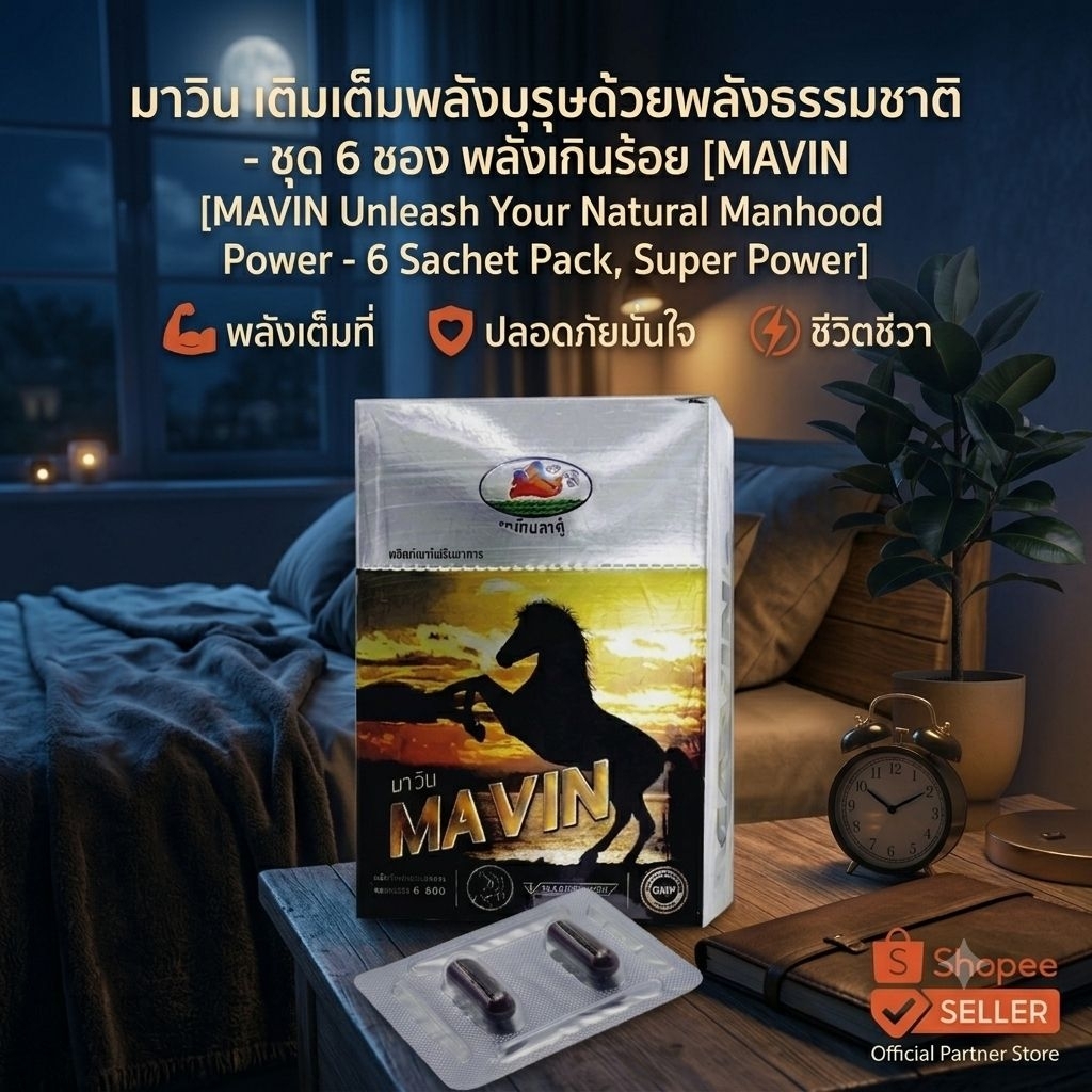มาวิน MAVIN สุขภาพชาย (2 แคปซูล) จัดส่งด่วน