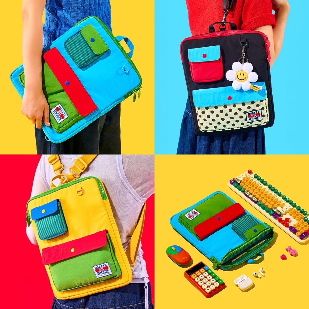 ( พร้อมส่ง ) Wiggle Wiggle 3way Tablet Multi Pouch Bag กระเป๋าใส่แท็บเล็ต กระเป๋าโน้ตบุ๊ค 13 นิ้ว กระเป๋าเป้และสะพายข้าง