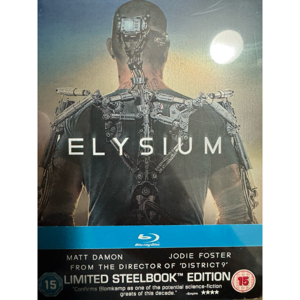 Elysium bluray elysium bluray steelbook มือ1 ไม่มีซับเสียงไทย