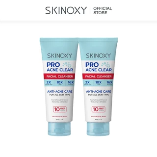 [ใหม่!!] โฟมล้างหน้าลดสิว SKINOXY PRO ACNE CLEAR FACIAL CLEANSER สกินอ๊อกซี่ โปร แอคเน่ เคลียร์ เฟเชียล คลีนเซอร์