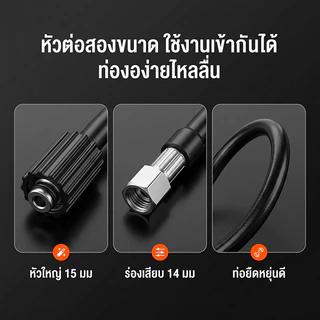 COD สายปั๊มอัดฉีด สายอัดฉีดไฮโดรลิค สายไฮดรอลิค ยาว8ม. / 10ม. / 15ม. / 20 เมต