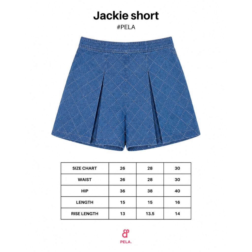 Pela.bkk jackie short กระโปรงสียีนต์ รูปที่ 4
