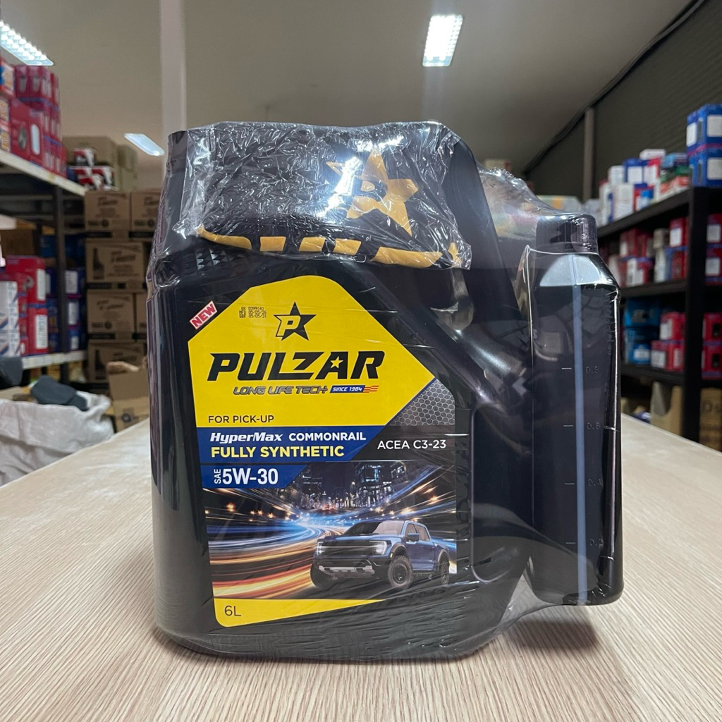 Pulzar เพาวซ่าร์ HyperMax Commonrail SAE 5W-30 ACEA C3-23 Fully Synthetic ขนาด 6+1L