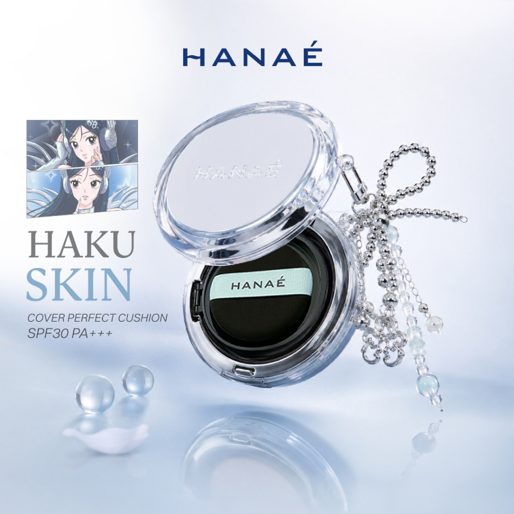 HANAÉ HAKU COVER PERFECT CUSHION SPF 30 PA+++  (ฮานาเอะ ฮาคุ คัฟเวอร์ เพอร์เฟค คุชชั่น เอสพีเอฟ 30 พีเอ+++ )