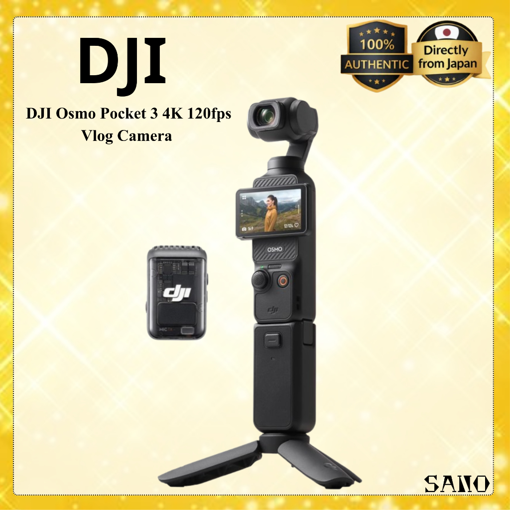 DJI Osmo Pocket 3 4K 120fps Vlog Camera 1-Inch CMOS 3-Axis Gimbal Tracking Fast Focus