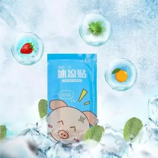 【50ซอง 100แผ่น】🔥 เจลลดไข้✨กลิ่นผลไม้ สีสันสดใส ลายผลไม้ น่ารัก แผ่นเจลลดไข้ เจลเย็น เจลหอมๆ 1 ซอง มี 2 แผ่น