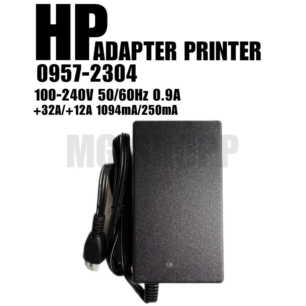 อะแดปเตอร์ ปริ้นเตอร์ HP หัวสีเทา รุ่น 0957-2304 สายยาว1.5m 1094mA/250mA