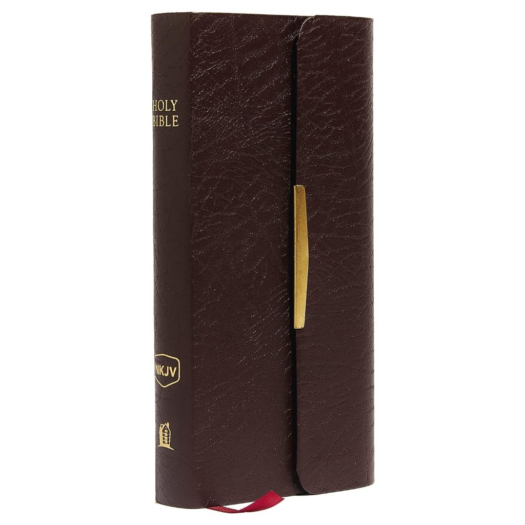 Nelson's Classic Companion NKJV Bible: Snap Flap (Burgundy Bonded Leather)
