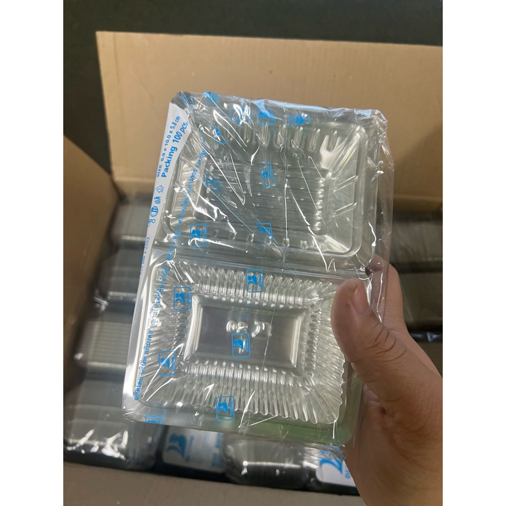 กล่องพลาสติกใส ใส่อาหาร BP02 เนื้อPET ราคายกลัง 4000ชิ้น รูปที่ 2