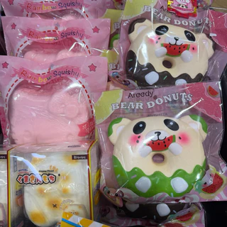 ⚡️พร้อมส่ง🇹🇭 สกุชชี่งานสโลว์(เติมแบบใหม่ปรับราคาถูกลง) Donkey Roll/Chameleon/Squishy ปังสโลว์ ของเล่นคลายเครียด สกุชชี่