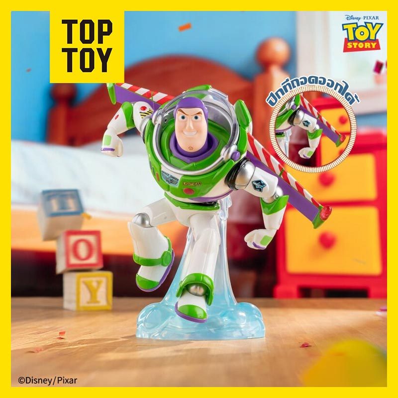TOPTOY x Disney Toy Story Playful Moment Series Figure Blind Box ฟิกเกอร์สะสม Woody Buzz มีฟังก์ชันอินเทอร์แอคทีฟ100%ORi