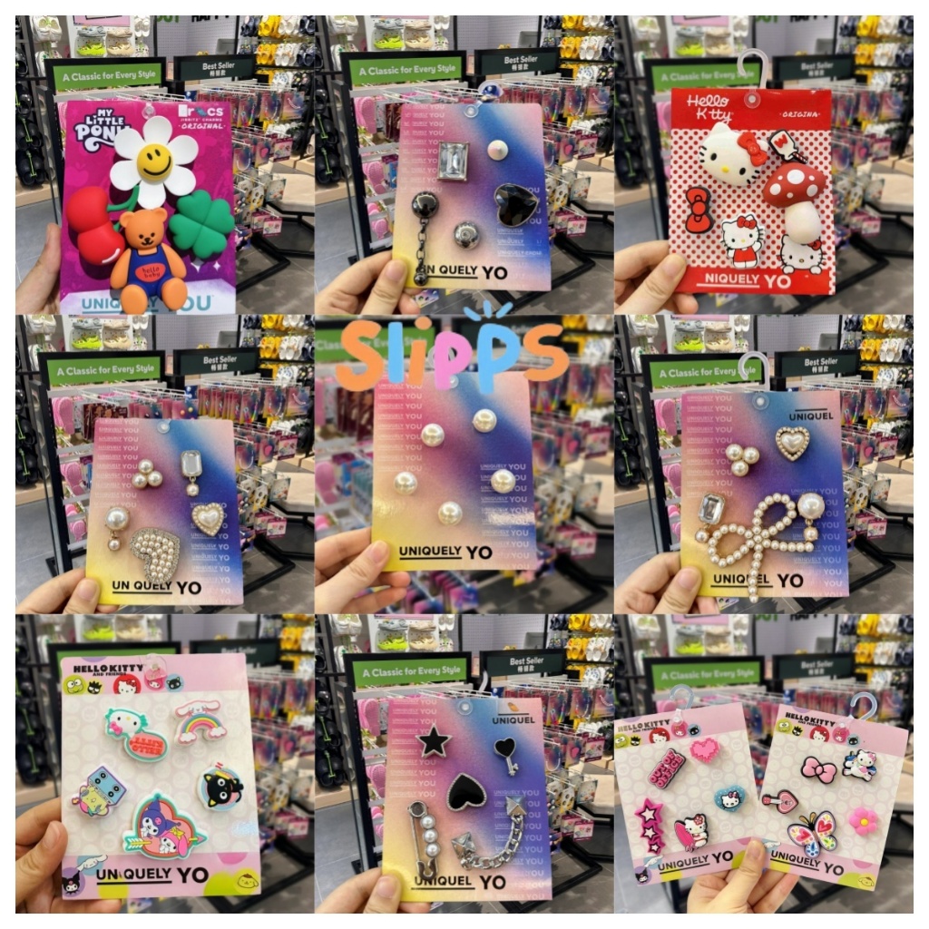 <ส่งจากกรุงเทพฯ> Original jibbitz crocs อุปกรณ์เสริมหัวเข็มขัด รูปตัวโน้ต และดอกไม้ สําหรับรองเท้า Crocs