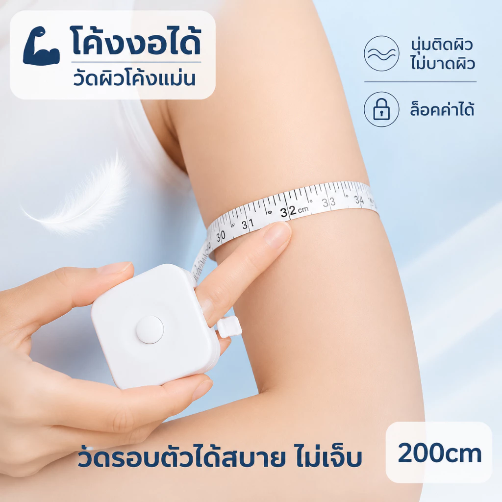 มาการง เทปวัดสี 2 ม. มินิ แบบพกพา เทปวัด ไม้บรรทัด เทปนุ่ม สําหรับวัดเสื้อผ้า ร่างกาย