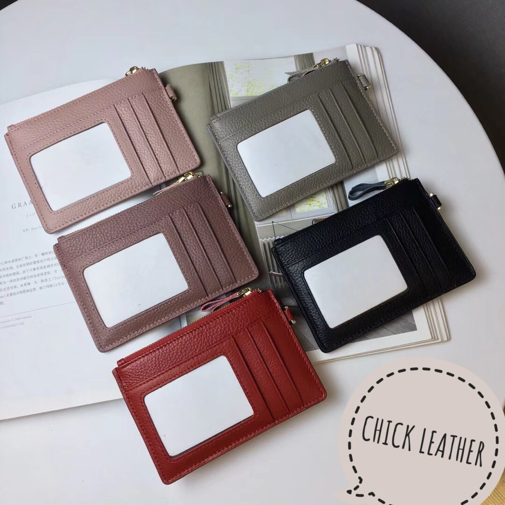 Clearance sale(ลดล้างสต๊อค)👉🏻พร้อมส่ง👍🏻กระเป๋าสตางค์หนังวัวแท้ ใบสั้น 5609#