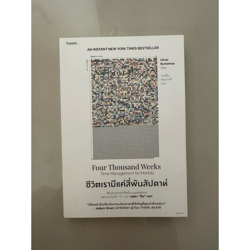 หนังสือชีวิตเรามีแค่ 4000 สัปดาห์ Four Thousand Weeks (ส่งต่อหนังสือ)