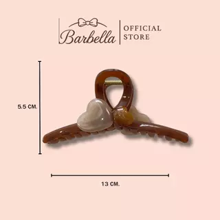 Barbella กิ๊บหนีบผมลายหัวใจ มินิมอล สไตล์เกาหลี รุ่น Heart Muse (BB114)