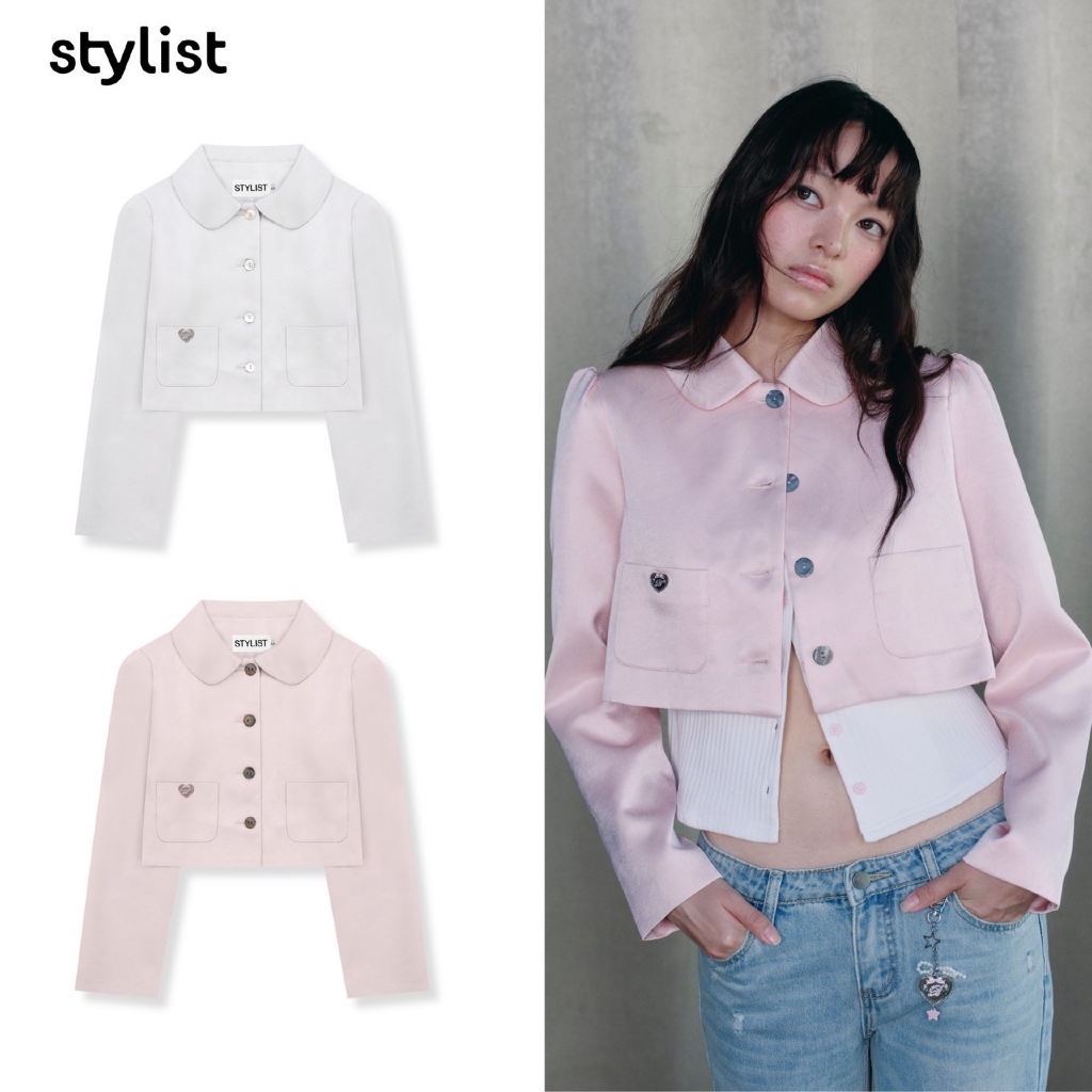 STYLIST x Brinkkty  - Blyka/Lili Blazers Jacket 001/007 เสื้อเบลเซอร์เเขนยาว ทรงครอป