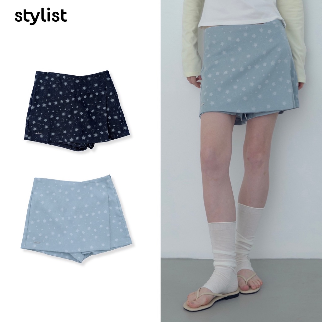 STYLIST - Swift Skirts -012 กระโปรงกางเกงลายดาว