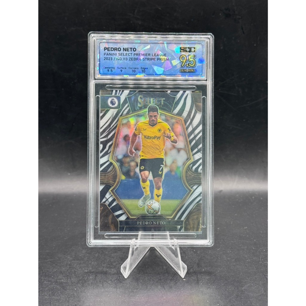 **Pedro Neto - 2023 Panini Select Premier League - #113 (Zebra Stripe Prism) - Serial Numbered 13/25