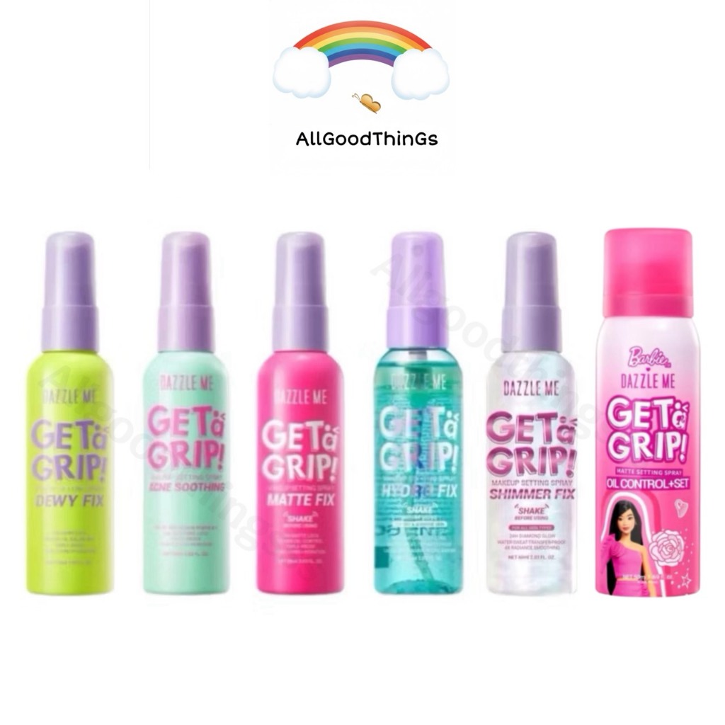 Dazzle Me Get A Grip Makeup Setting Spray แดซเซิล มี เซทติ้งสเปรย์ ล็อคเครื่องสำอางค์ 1 ขวด 60ml