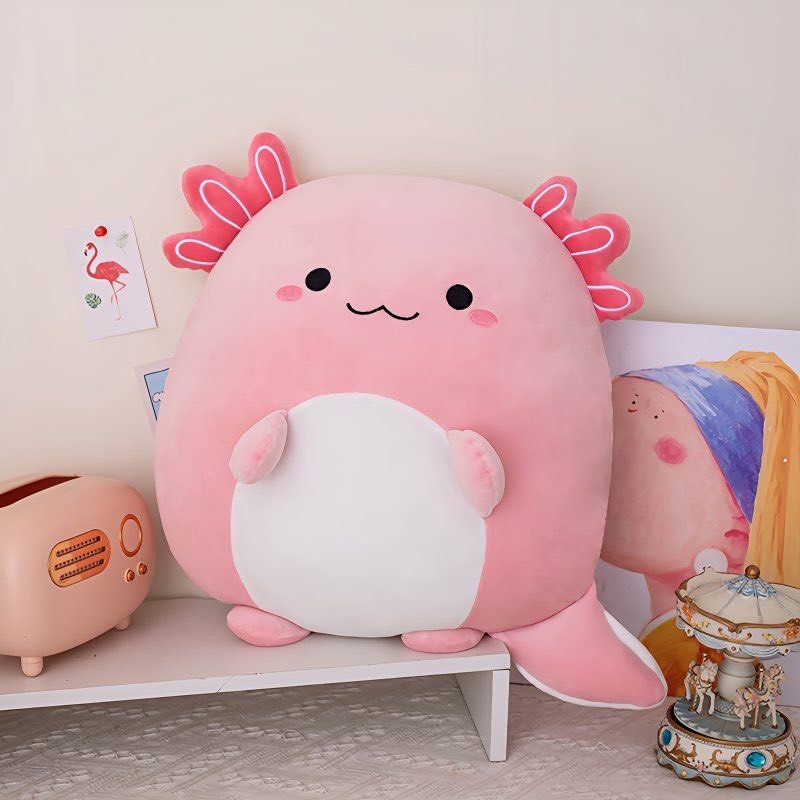 ส่งจากไทย🍤ตุ๊กตา หมาน้ำ cute Axolotl doll plushy ตุ๊กตา น่ารัก นุ่ม  กอดสบายใจ มังกรชมพู น่ารัก 23277