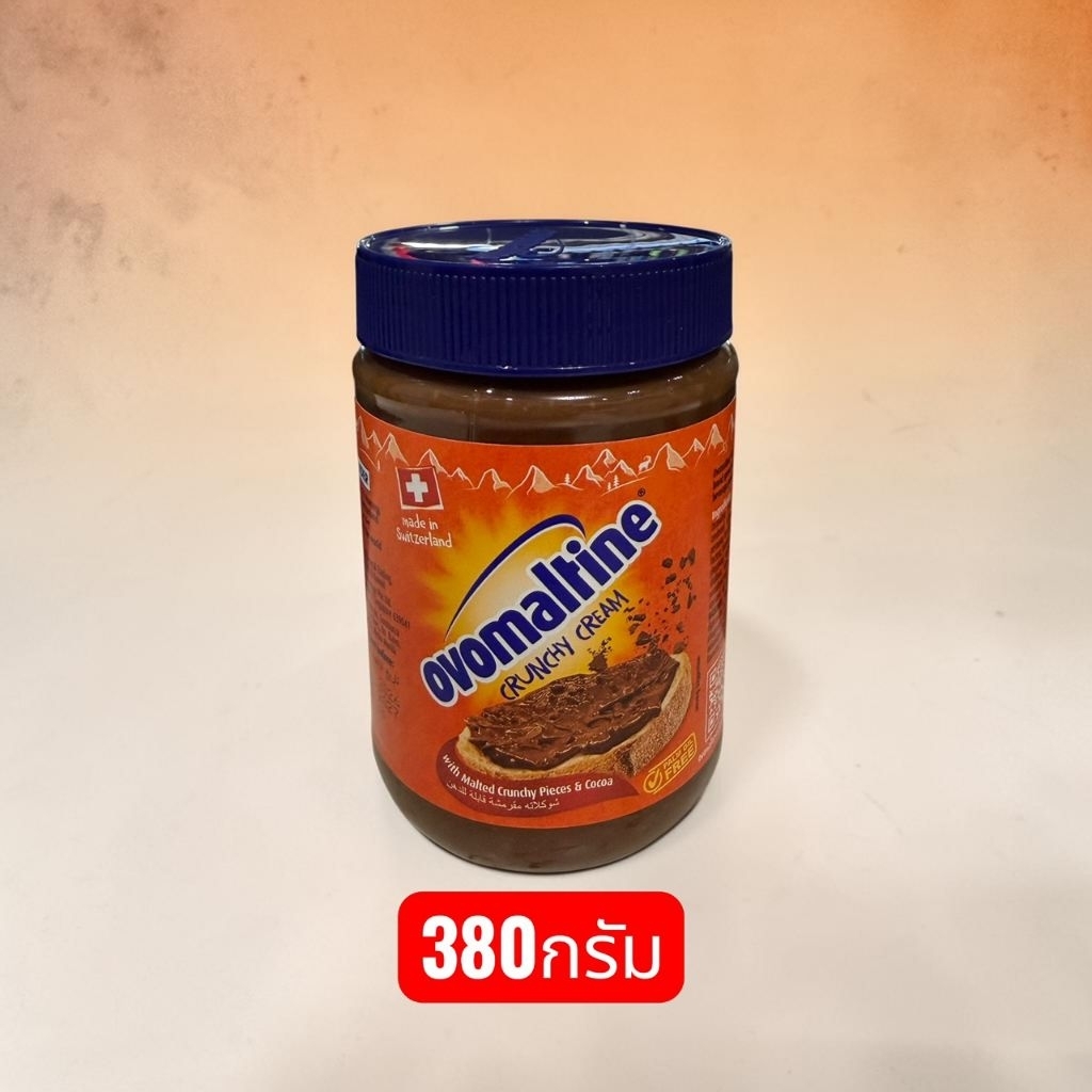 พร้อมส่ง โอโวมอลติน แยมโอวัลตินครันชี่ Ovomaltine Crunchy Cream 380g EXP .06.02.2027