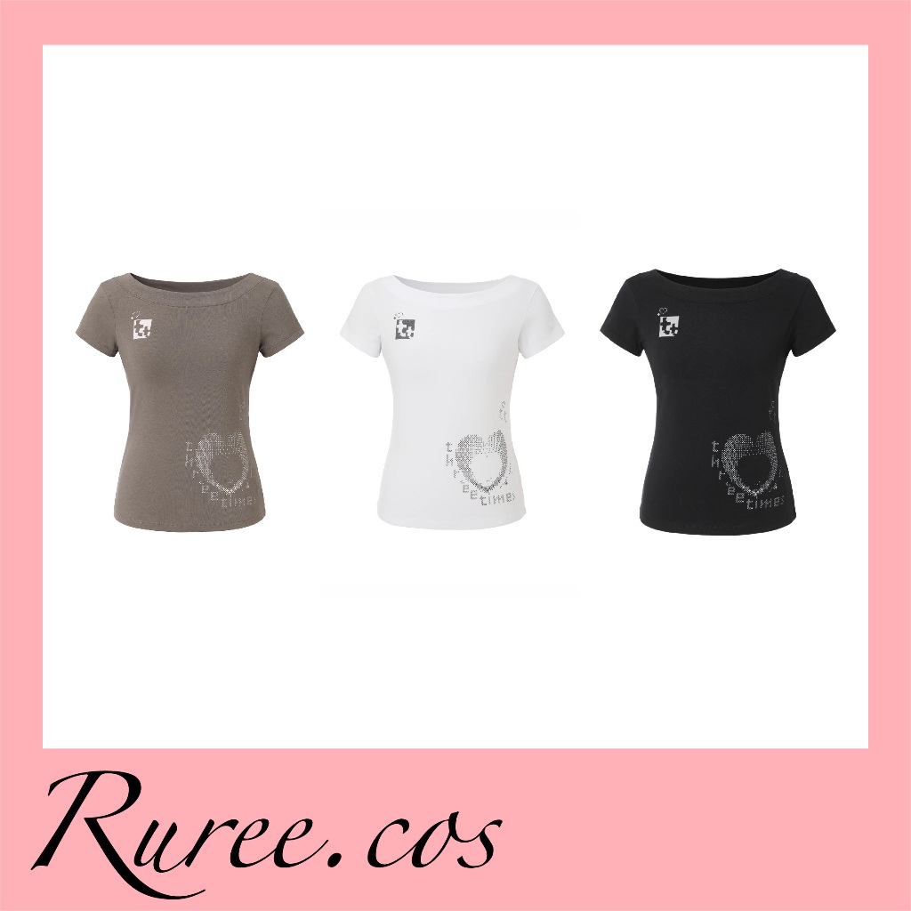 [พร้อมส่ง/ของแท้] Threetimes - tt Cross Tee