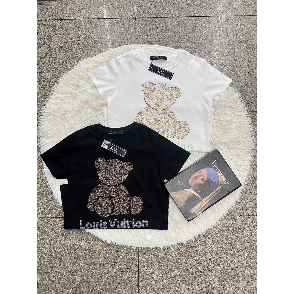 #Su เสื้อยืดผ้ายูนิโคล่นุ่ม รีดเพชร สวยสับบอกเลยว่าแรงมากก มีไว้ได้ใส่แน่นอน