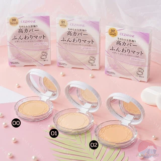 CEZANNE UV Silk Cover Powder 3เฉดสี แป้งอัดแข็งไม่ผสมรองพื้น