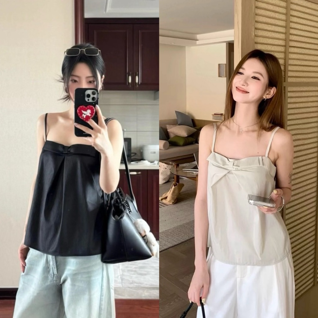 9998# เสื้อสายเดี่ยว สายปรับได้ งานซิปข้าง เนื้อผ้าดี งานสวย TAG:WG.WE
