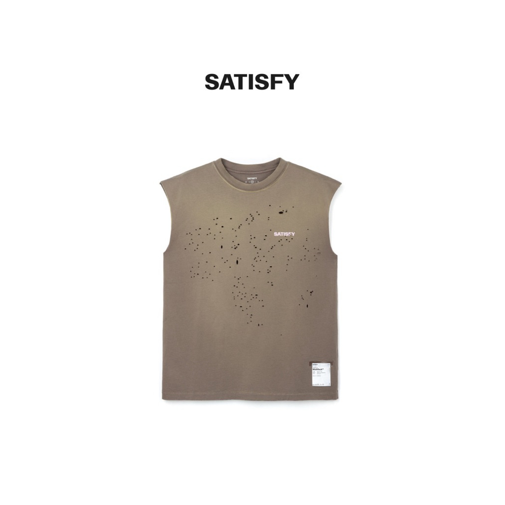 เสื้อวิ่งแขนกุด Satisfy MothTech Muscle Tee สี Sun Bleached Falcon