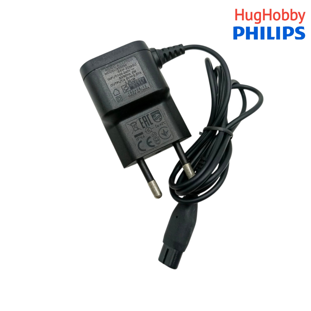 [มือ2 *ไม่ได้ทดสอบ ขายตามสภาพ] อะแดปเตอร์ชาร์จไฟแท้ เครื่องโกนหนวดไฟฟ้า Philips A00380 4.3V