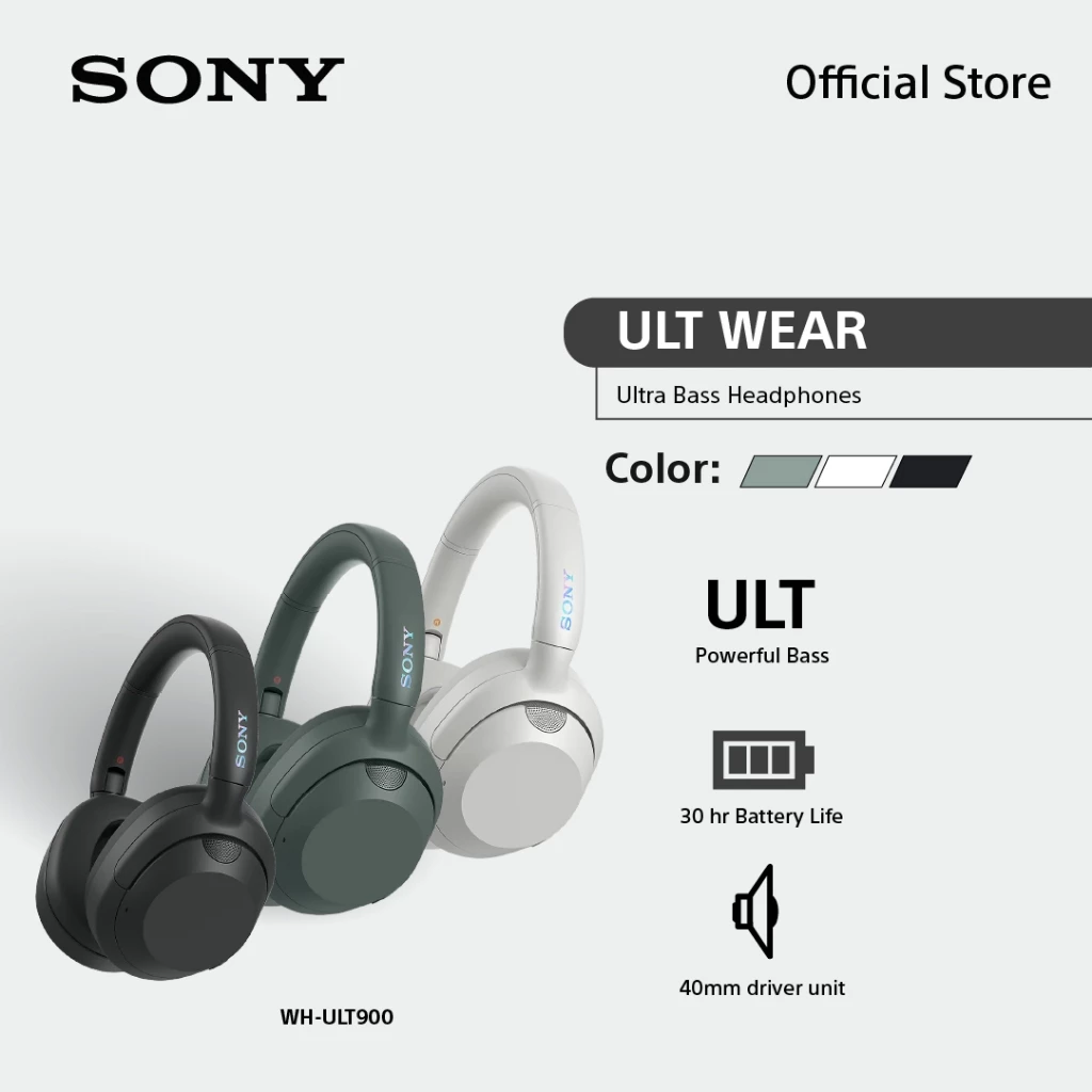 Sony หูฟัง Headphones รุ่น WH-ULT900N | Wireless Noise Canceling Headphones | Bluetooth® 5.2
