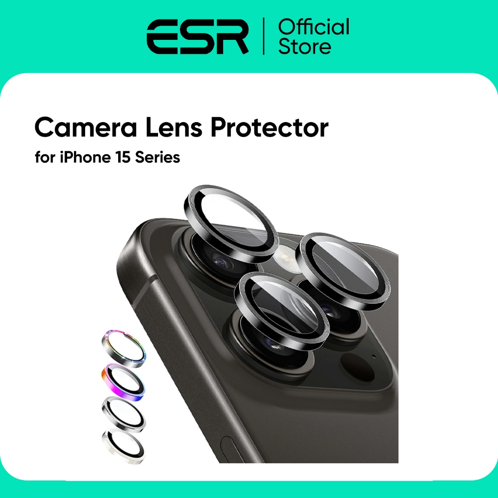 ESR กระจกเลนส์กล้องสำหรับ iPhone 15 / 15 Plus / 15 Pro / 15 Pro Max  รุ่น Camera Lens Protector