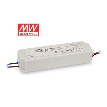 MeanWell LPV-60W-12/24 Switching Power Supply IP67