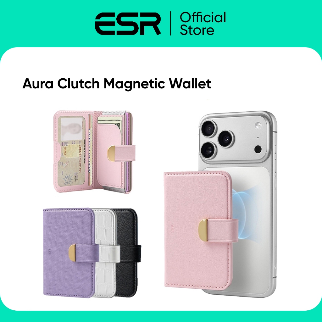 ESR กระเป๋าติดหลังมือถือ รุ่น Aura Clutch Magnetic Wallet