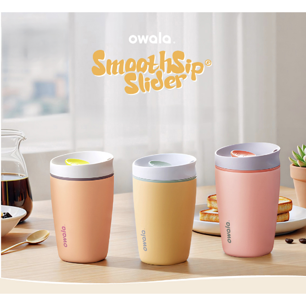 🔆*พร้อมส่ง* 🔆 New Owala SmoothSip 12oz. Slider. สแตนเลส/เซรามิก  💖ของแท้💯