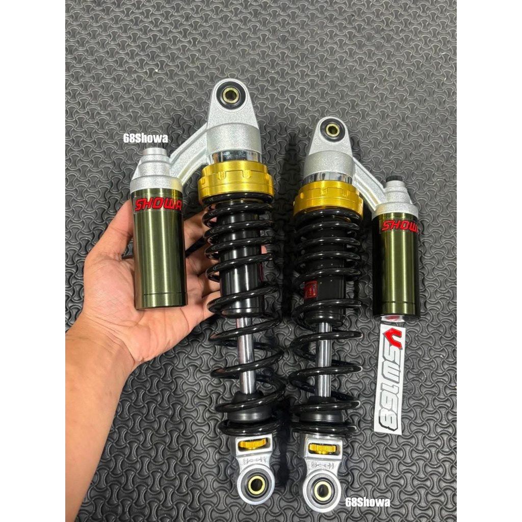 โช้คหลังwave รุ่น showa Cb1300สตัททอง สปริงดำ ขนาด13.5(340mm)