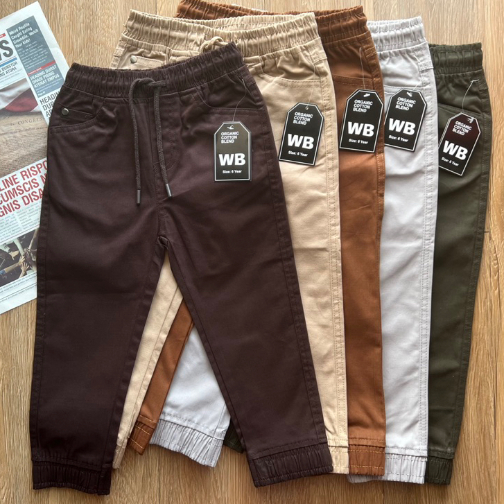 กางเกงขาจั้มเด็ก Jogger ผ้าดี ทรงสวย ใส่ได้ทั้ง ชาย/หญิง  WB 2-14Y 📌(ส่งจากไทย🇹🇭)
