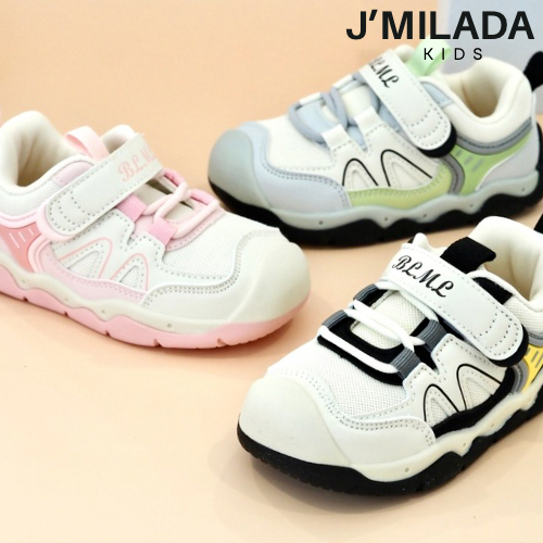 J’Milada Kids รองเท้าผ้าใบเด็ก รองเท้าเด็ก 1-5 ขวบ กระชับเท้า ไม่สะดุดง่าย นุ่ม เบาสบาย(Brad29)