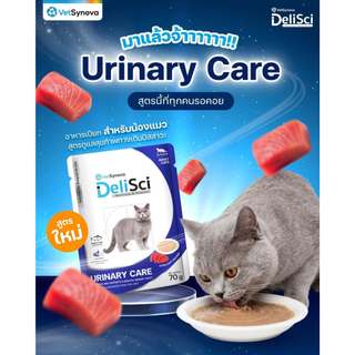 (ยกโหล 12 ซอง)DeliSci อาหารเปียกเนื้อมูส สูตรบำรุงสุขภาพ สำหรับแมว 70 g.