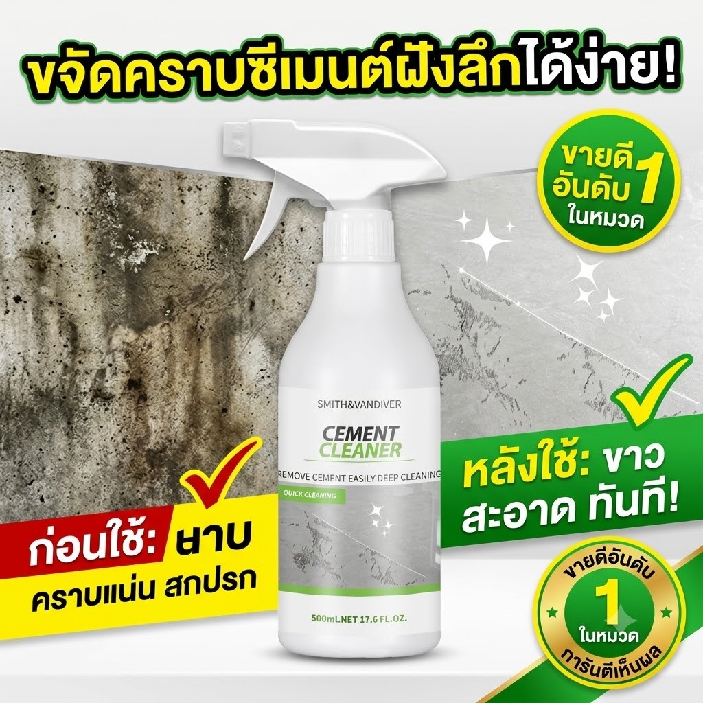 💥กระเบื้องสะอาดเหมือนใหม่💥 น้ำยาทำความสะอาดกระเบื้อง ขจัดคราบหินปูน คราบปูน คราบฝังแน่น เหมาะสำหรับห้องน้ำและห้องครัว