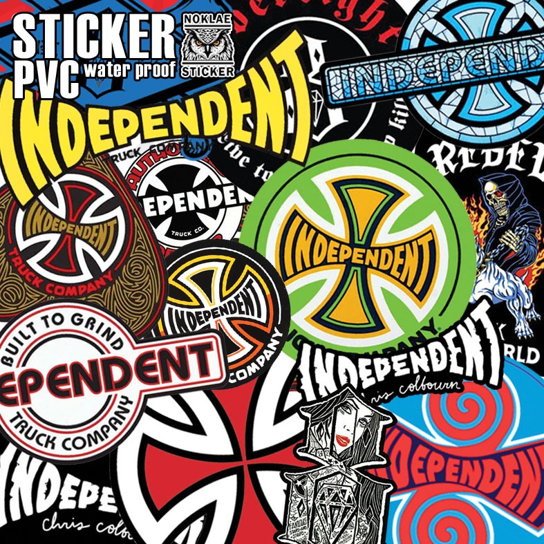 Stickers INDEPENDENT💣สติ๊กเกอร์PVCสเก็ตบอร์ดเคลือบด้านอย่างดีกันน้ำ💯