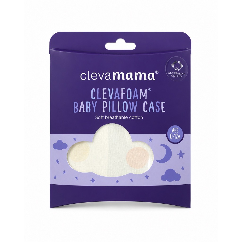 Clevamama :  Astralian Cotton Baby Pillow Case  - ปลอกหมอน Clevamama รุ่น Baby  size 0-12 เดือน