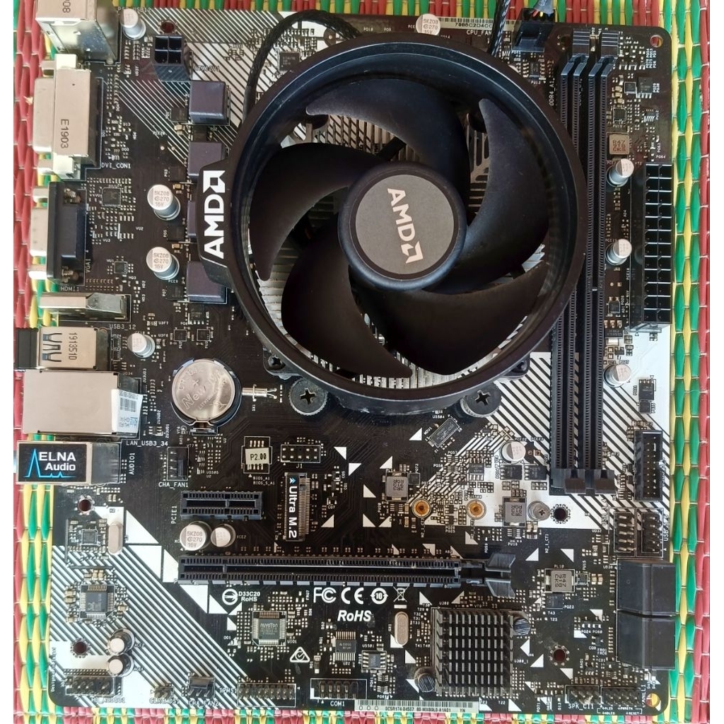 Asrock A320m HDV mainbord+ cpu