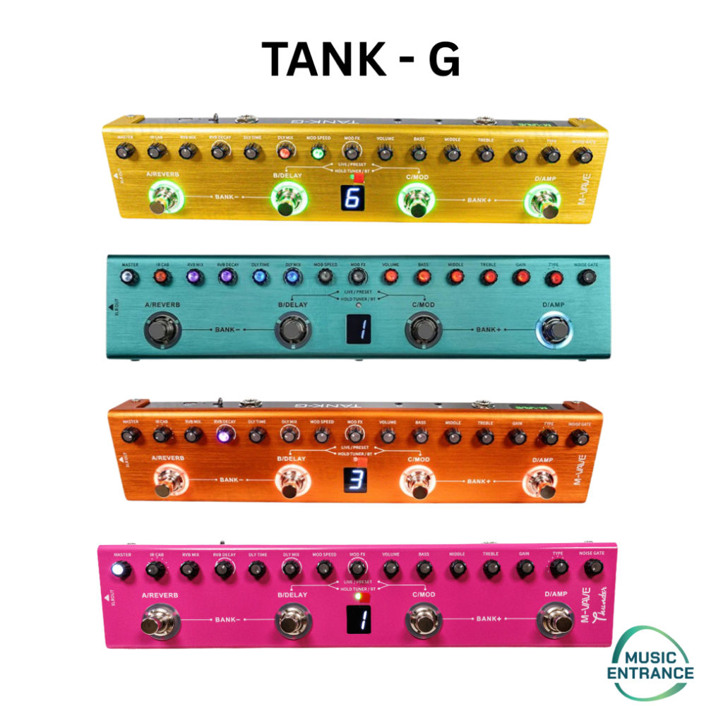 M-VAVE Tank-G มัลติเอฟเฟค M VAVE Tank G Guitar Multi Effect เอฟเฟคเตอร์ กีตาร์ แบบพกพา