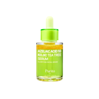 แท้💯ส่งไว🚀 PURITO AZELAIC ACID 10 KOJIC TEA TREE SERUM 30ML เซรั่มลดสิว คุมมัน ผิวใส